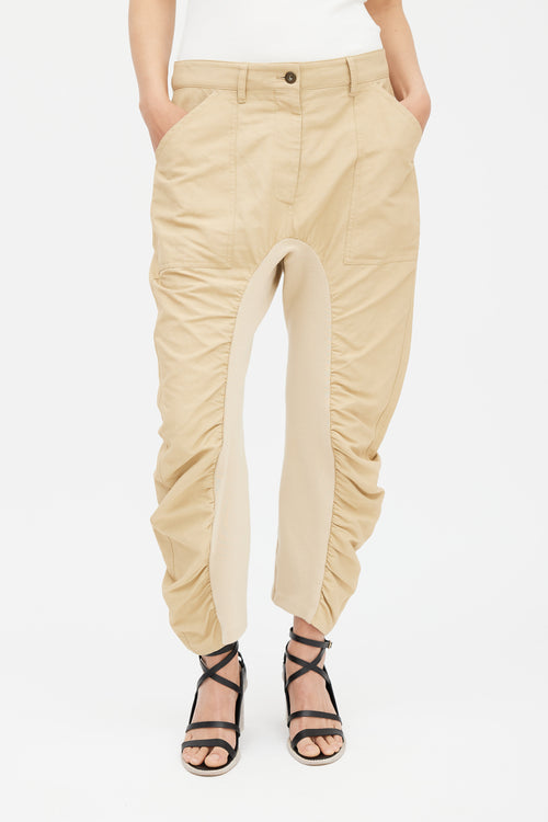 Stella McCartney Beige Drop Seat Trouser