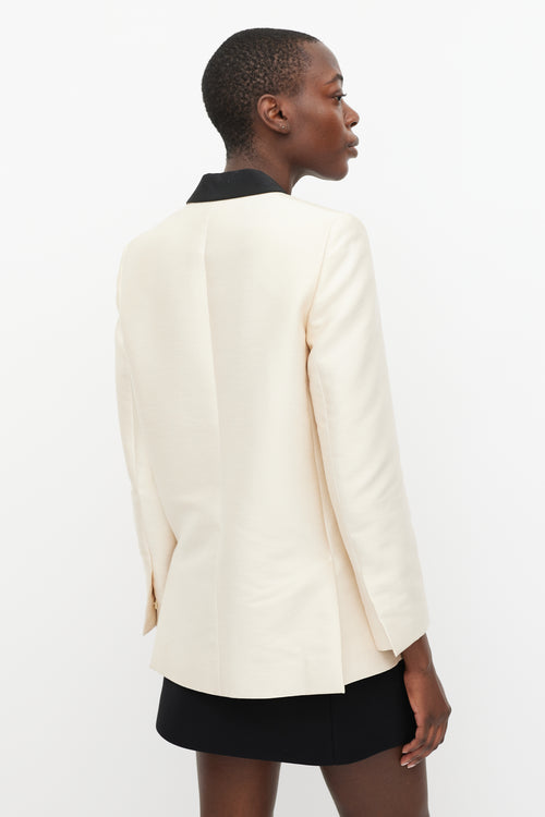 Stella McCartney Beige 
Multi Patterned Lapel Blazer