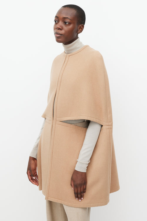 Stella McCartney Beige Wool Cape