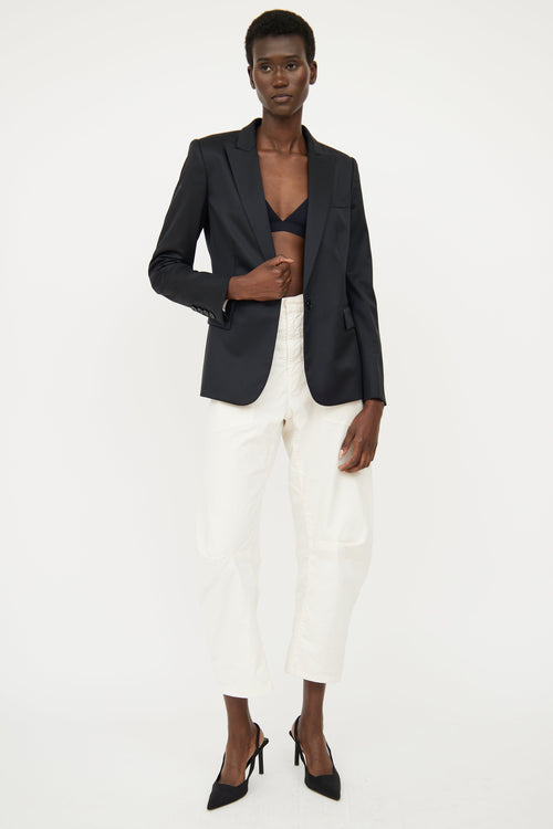 Stella McCartney Black Single Breasted Blazer