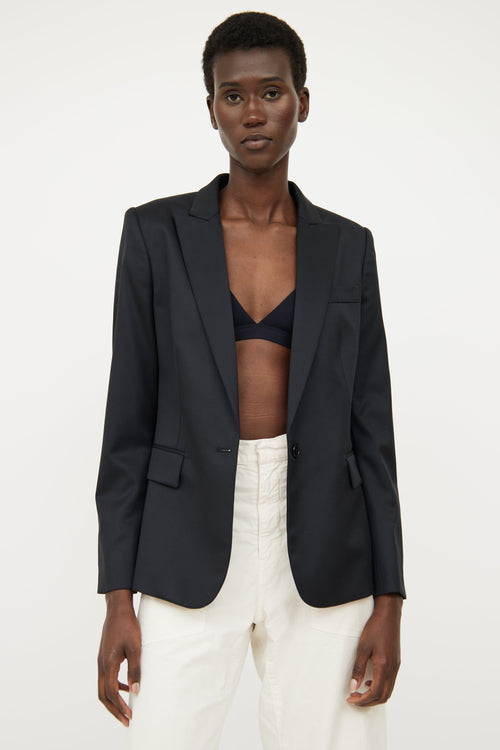 Stella McCartney Black Single Breasted Blazer