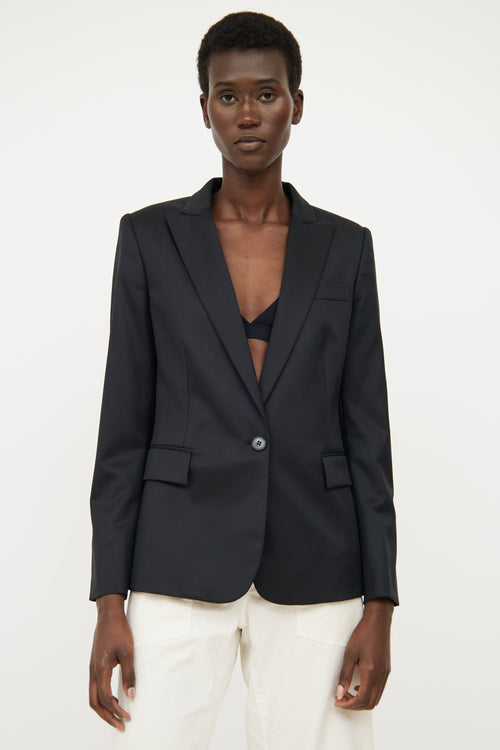 Stella McCartney Black Single Breasted Blazer