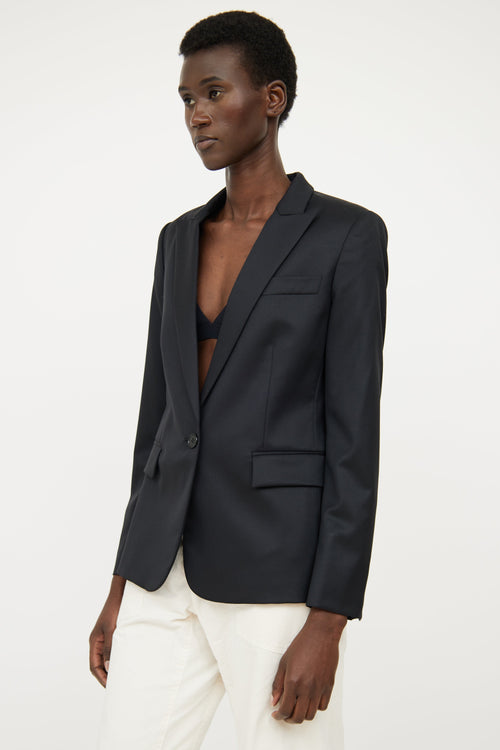 Stella McCartney Black Single Breasted Blazer