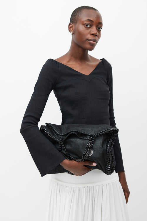 Stella McCartney Black Falabella Shoulder Bag