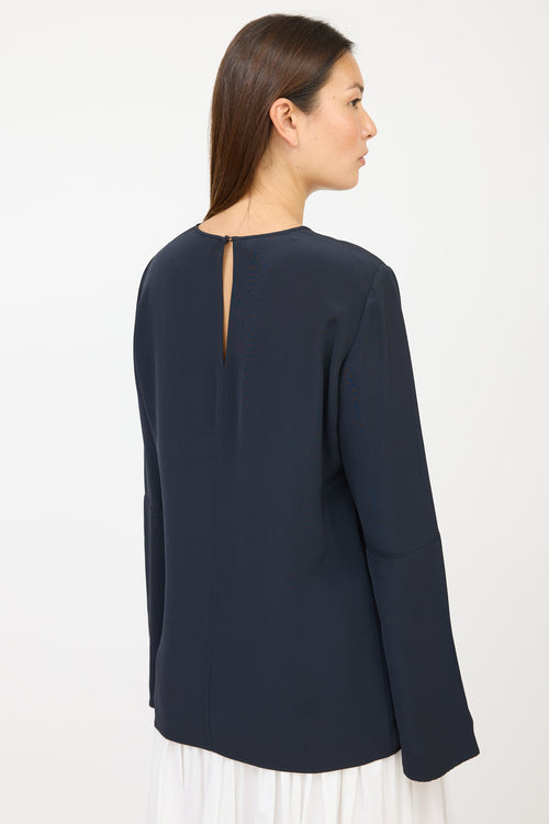 Stella McCartney Black Flared Top