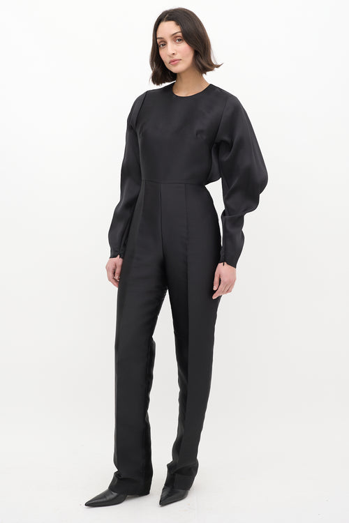 Stella McCartney Black Silk Blend Jumpsuit