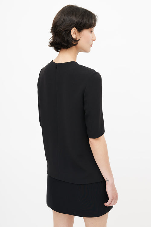 Stella McCartney Black 
Multicolour Embroidered Top