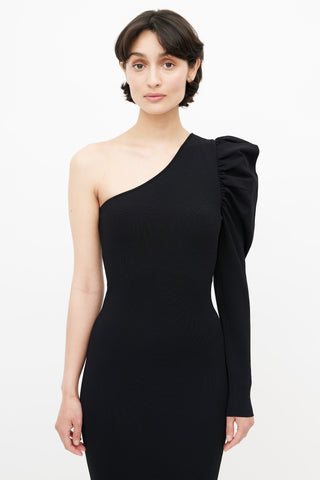 Stella McCartney Black One Shoulder Dress