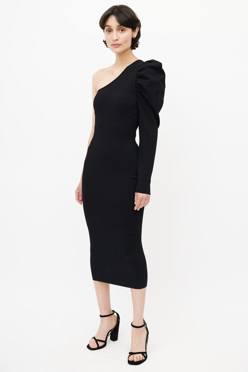 Stella McCartney Black One Shoulder Dress