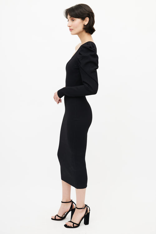 Stella McCartney Black One Shoulder Dress