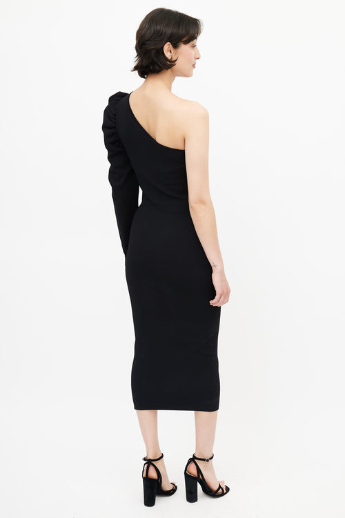 Stella McCartney Black One Shoulder Dress