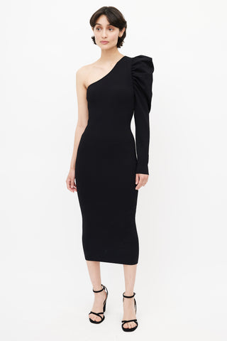 Stella McCartney Black One Shoulder Dress