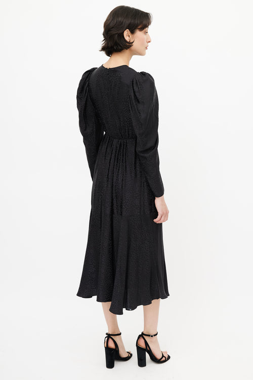 Stella McCartney Black Print Jacquard Dress