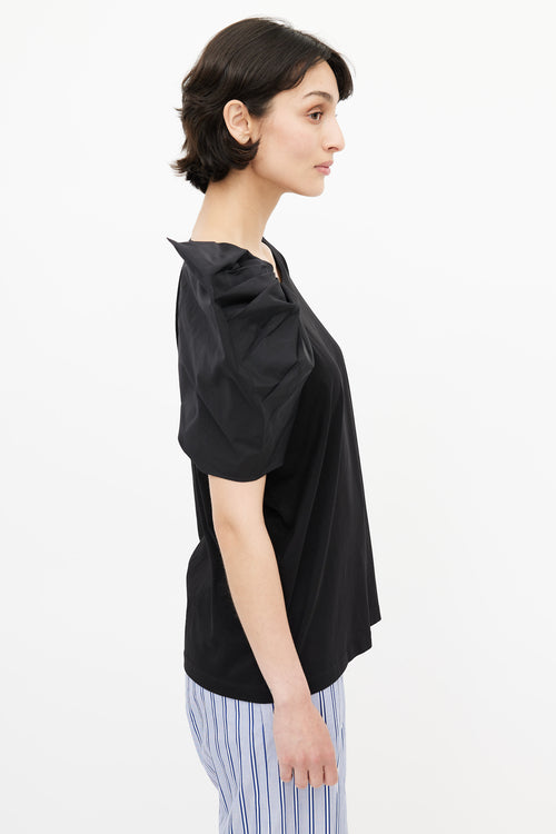 Stella McCartney Black Puffed Sleeve T-Shirt