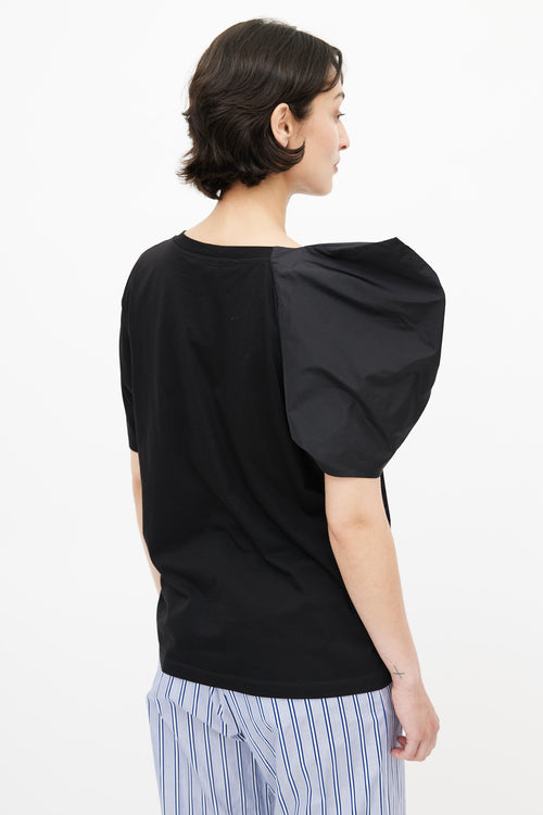 Stella McCartney Black Puffed Sleeve T-Shirt