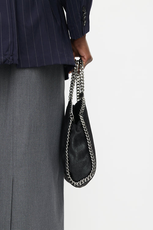 Stella McCartney Black 
Silver Small Falabella Bag