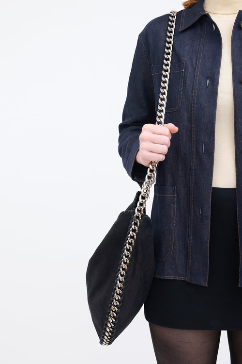 Stella McCartney Black Round Falabella Crossbody Bag