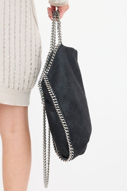 Stella McCartney Black Vegan Large Falabella Tote Bag