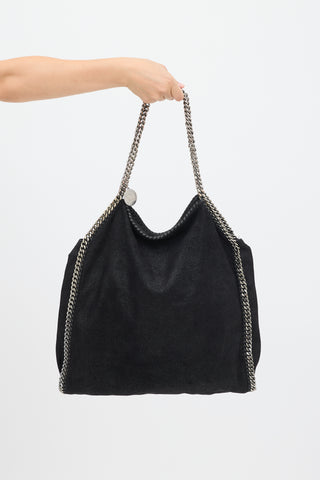 Stella McCartney Black Vegan Leather Large Falabella Tote