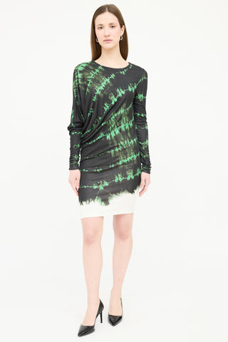 Stella McCartney Tie Dye Asymmetrical Dress