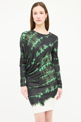 Stella McCartney Tie Dye Asymmetrical Dress