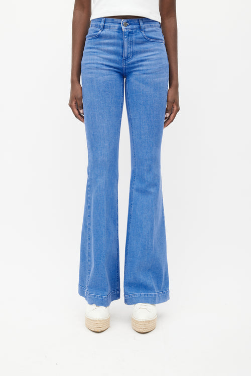 Stella McCartney Blue Flared Denim Jeans