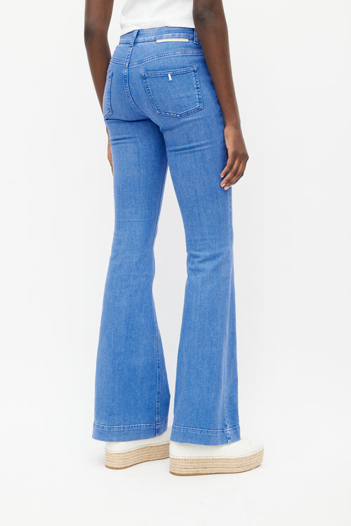 Stella McCartney Blue Flared Denim Jeans