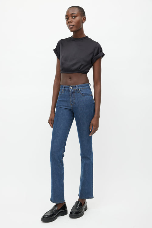 Stella McCartney Blue Mid Wash High Rise Jeans