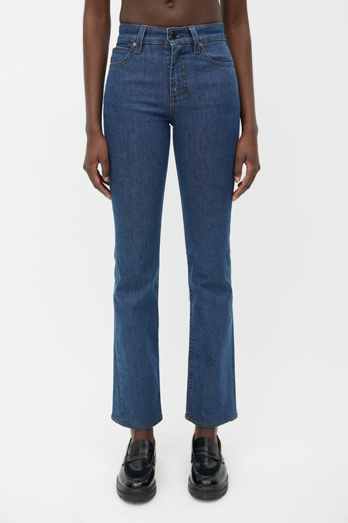 Stella McCartney Blue Mid Wash High Rise Jeans