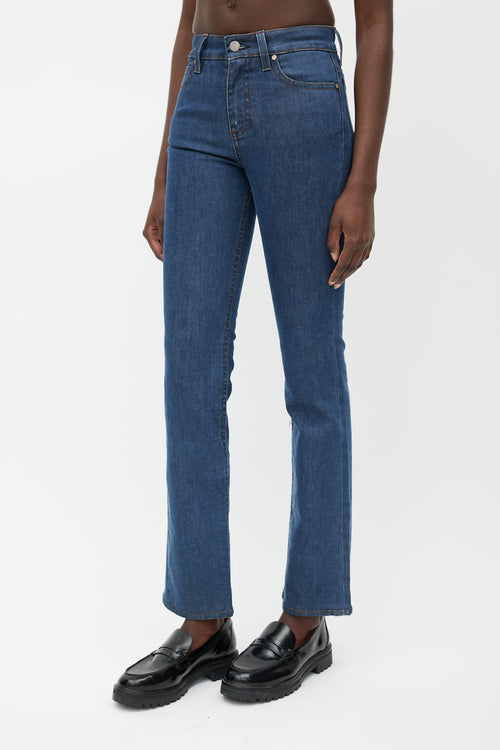 Stella McCartney Blue Mid Wash High Rise Jeans