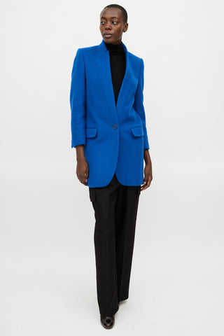 Stella McCartney Blue Wool Coat