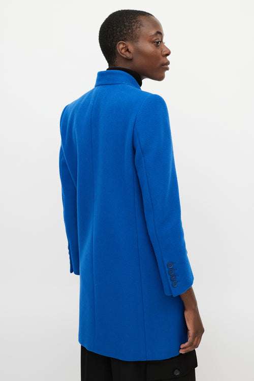 Stella McCartney Blue Wool Coat