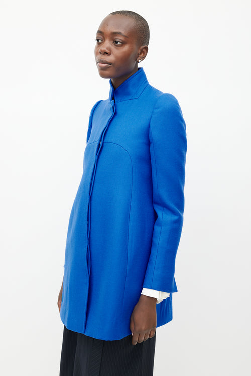 Stella McCartney Blue Wool Coat