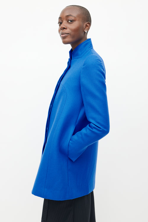 Stella McCartney Blue Wool Coat