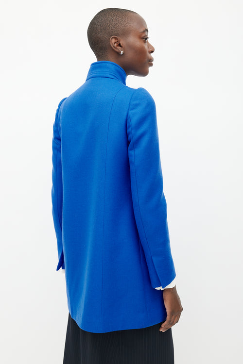 Stella McCartney Blue Wool Coat