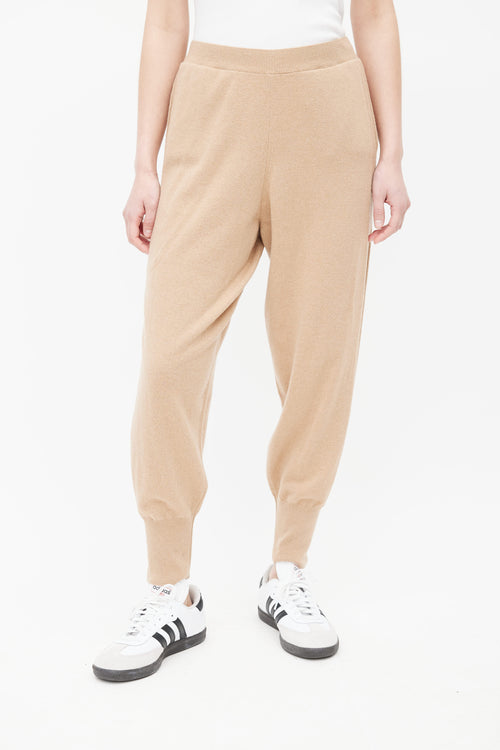 Stella McCartney Beige Cashmere Knit Jogger