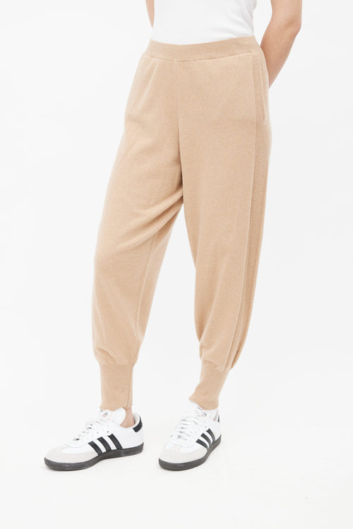 Stella McCartney Beige Cashmere Knit Jogger