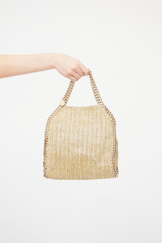 Stella McCartney Gold Woven Falabella Bag