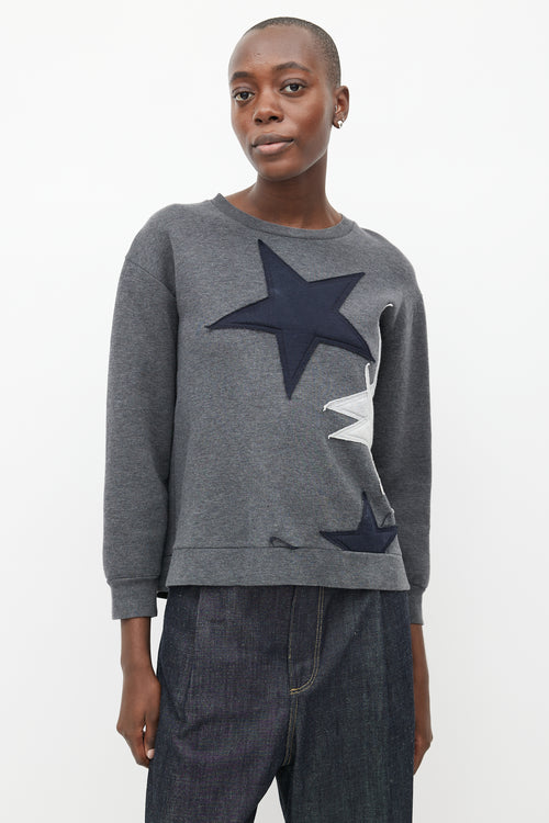 Stella McCartney Grey 
Multicolour Star Sweatshirt