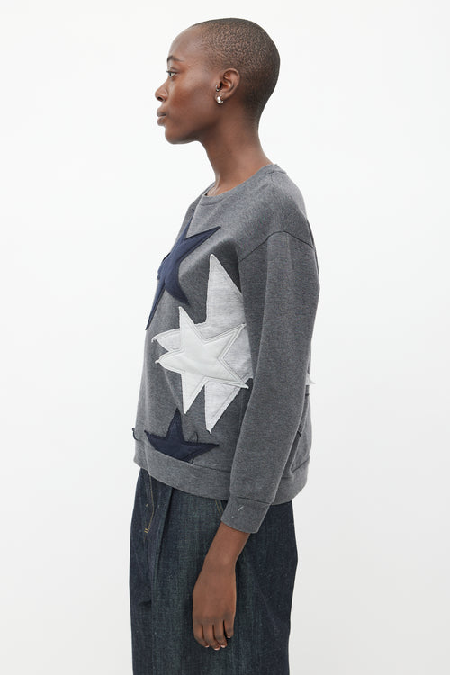 Stella McCartney Grey 
Multicolour Star Sweatshirt