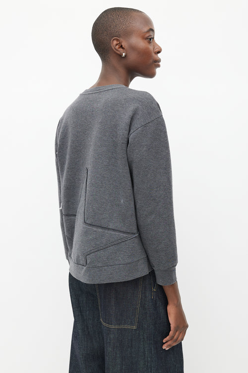 Stella McCartney Grey 
Multicolour Star Sweatshirt