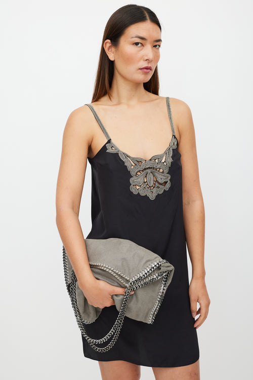 Stella McCartney Grey 
Silver Falabella Bag