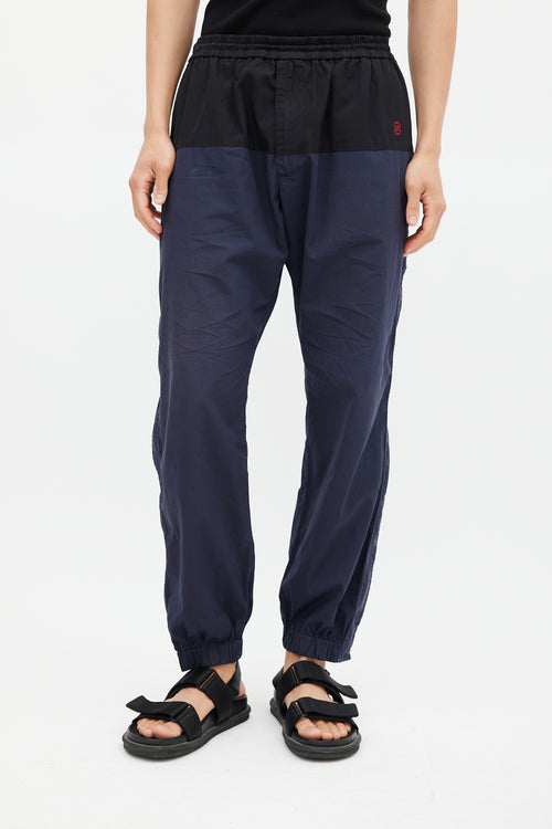 Stella McCartney Navy 
Black Panelled Track Pant