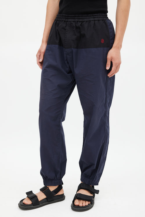 Stella McCartney Navy 
Black Panelled Track Pant