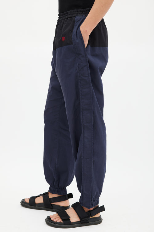 Stella McCartney Navy 
Black Panelled Track Pant