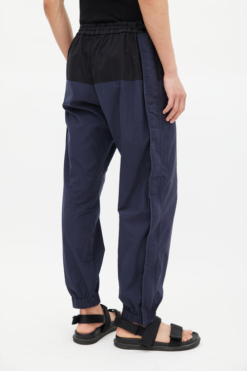 Stella McCartney Navy 
Black Panelled Track Pant