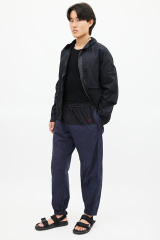 Stella McCartney Navy 
Black Panelled Track Pant