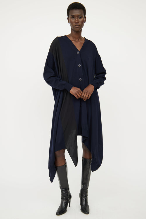 Stella McCartney Navy 
Black Long Cardigan