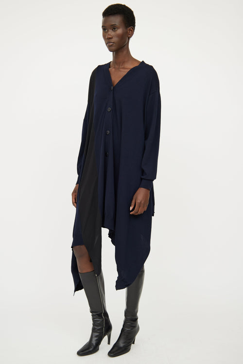 Stella McCartney Navy 
Black Long Cardigan