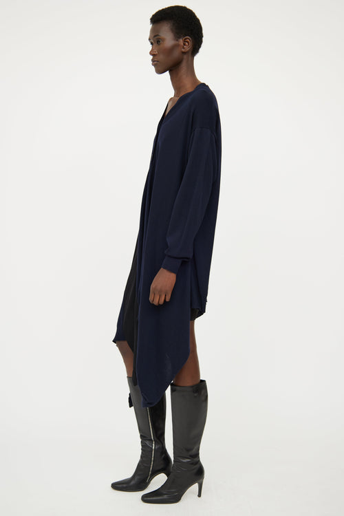 Stella McCartney Navy 
Black Long Cardigan